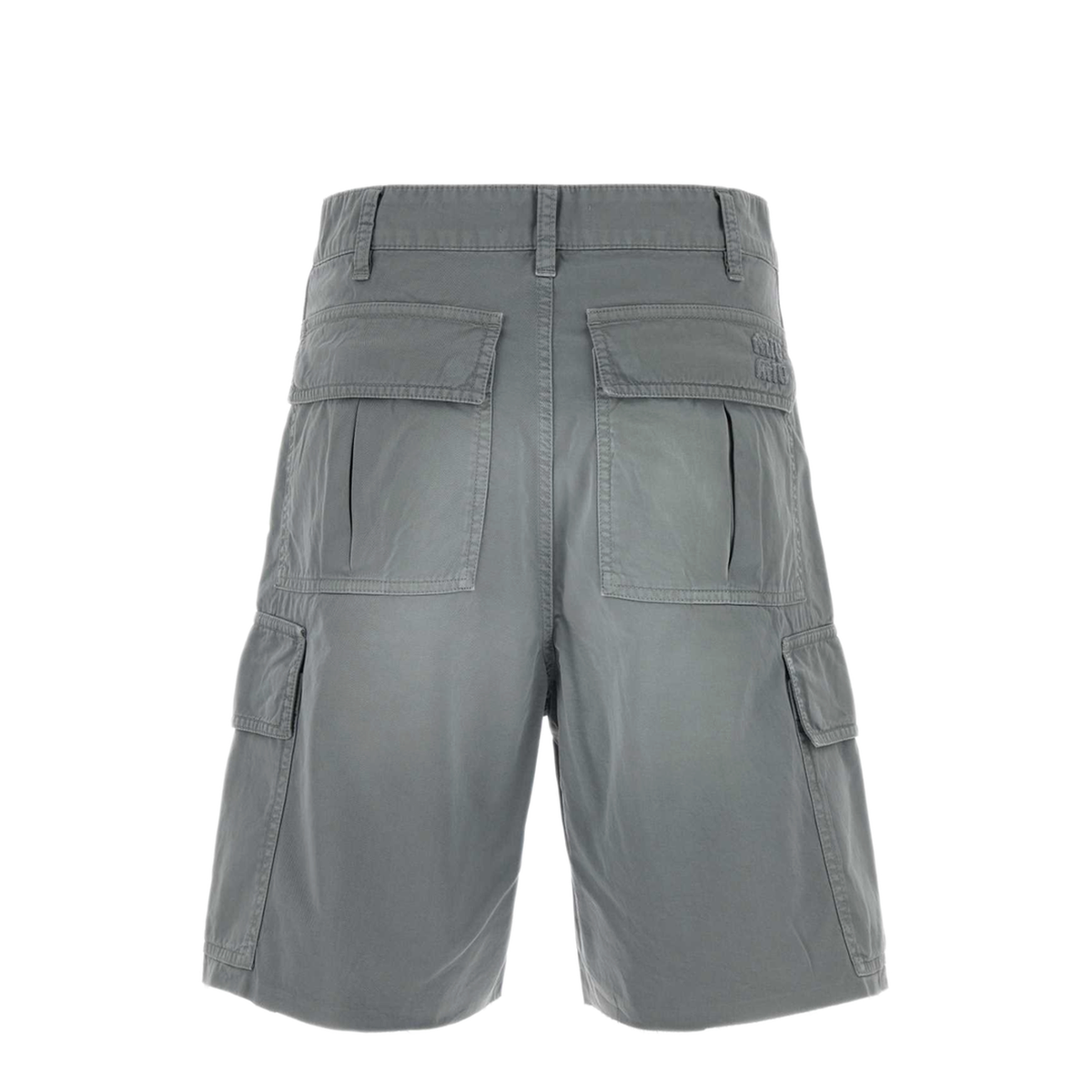 MAYFEYR - Miu Miu - Grey Twill Bermuda Shorts - MP1991SOOO19R3F0276