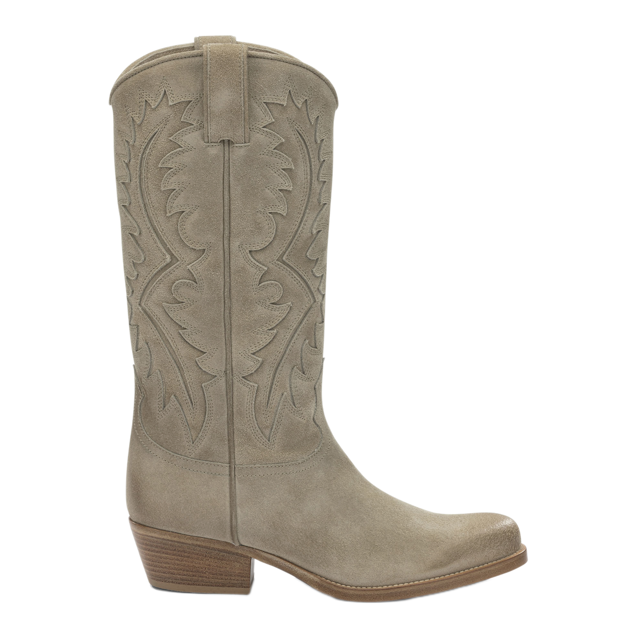 MAYFEYR - Sartore - Leather Cowboy Boots - SR4211VELOURTABACCO