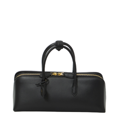 Delta Small Calfskin Handbag - Noir