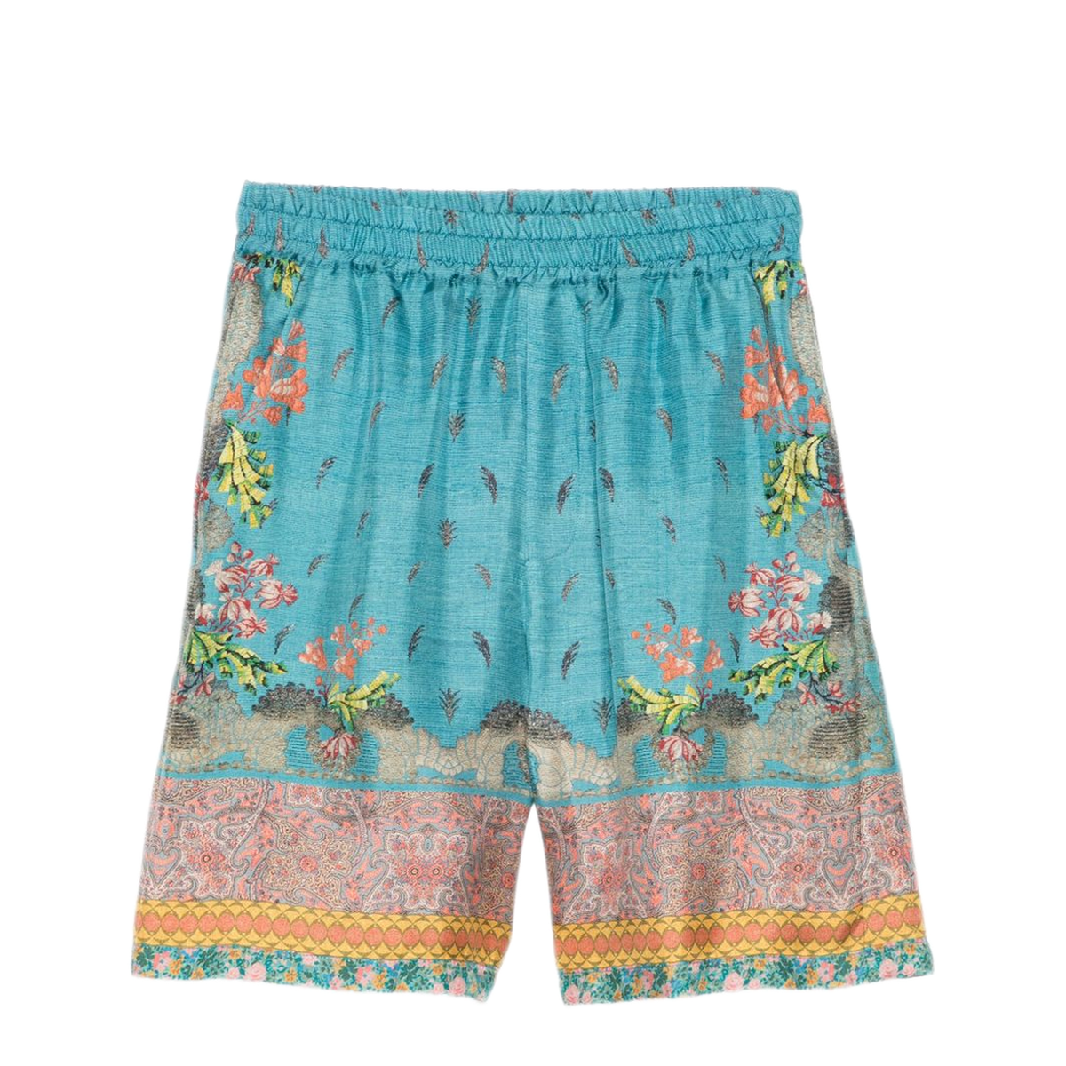 MAYFEYR - Pierre Louis Mascia - Light Blue Floral Print Shorts - ALOESPN11765101518013