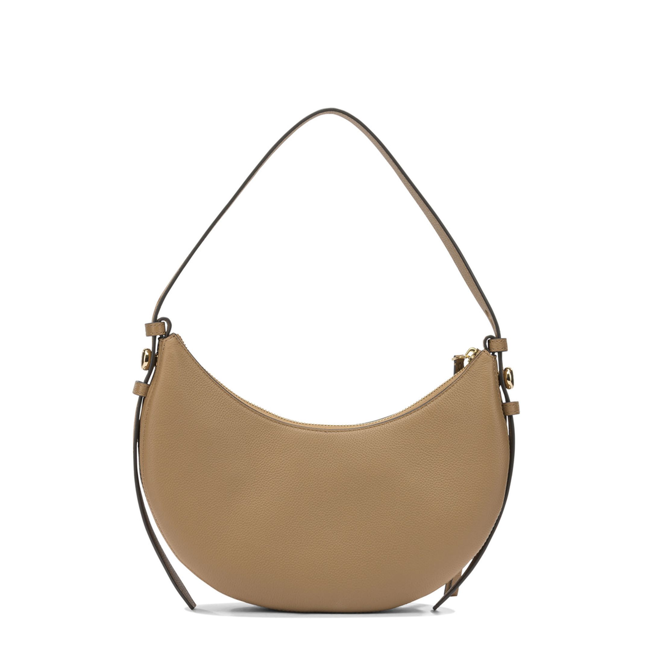 Romy Medium Pebbled Leather Hobo Bag - Cognac