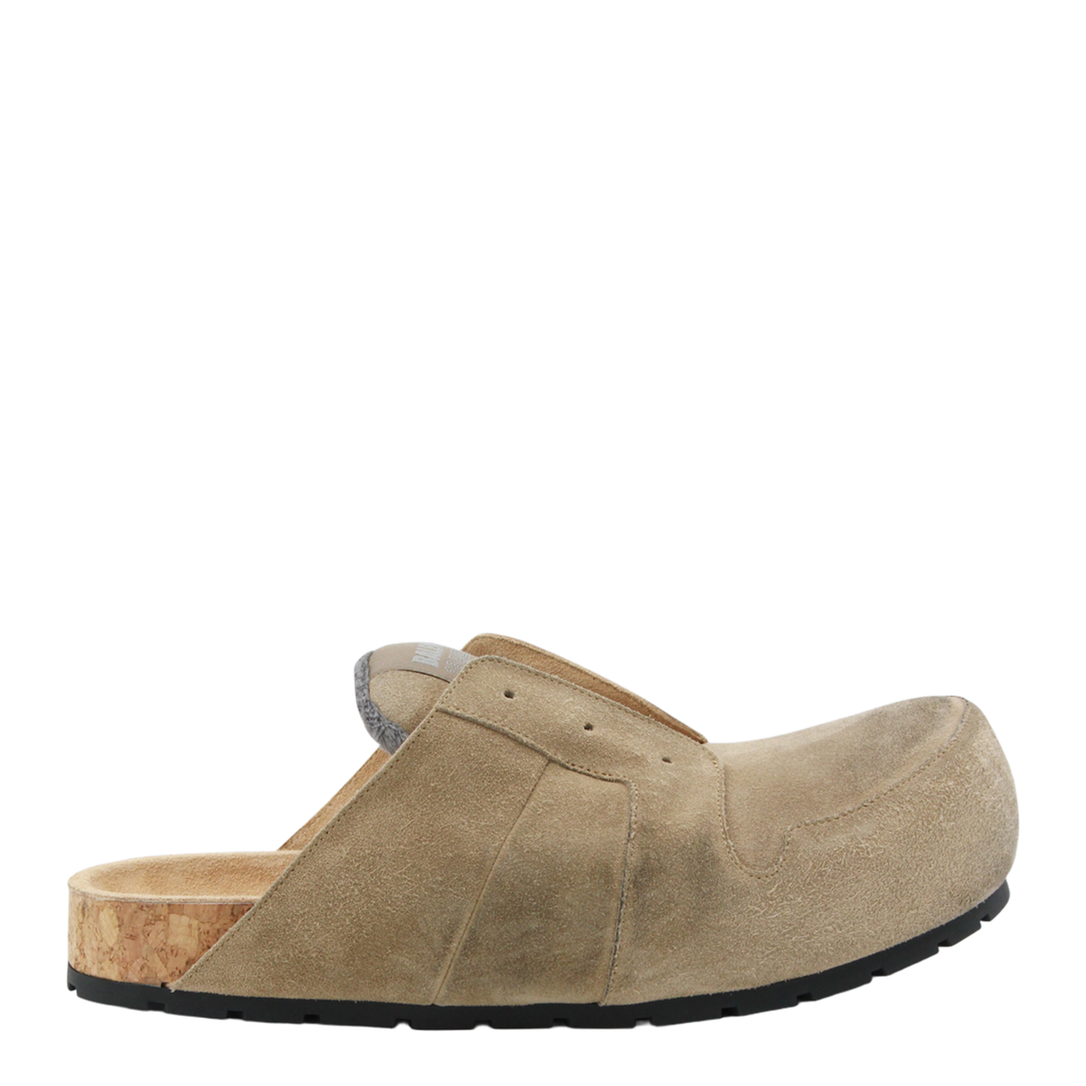 Dumbo Sabot in Distressed Suede Calfskin