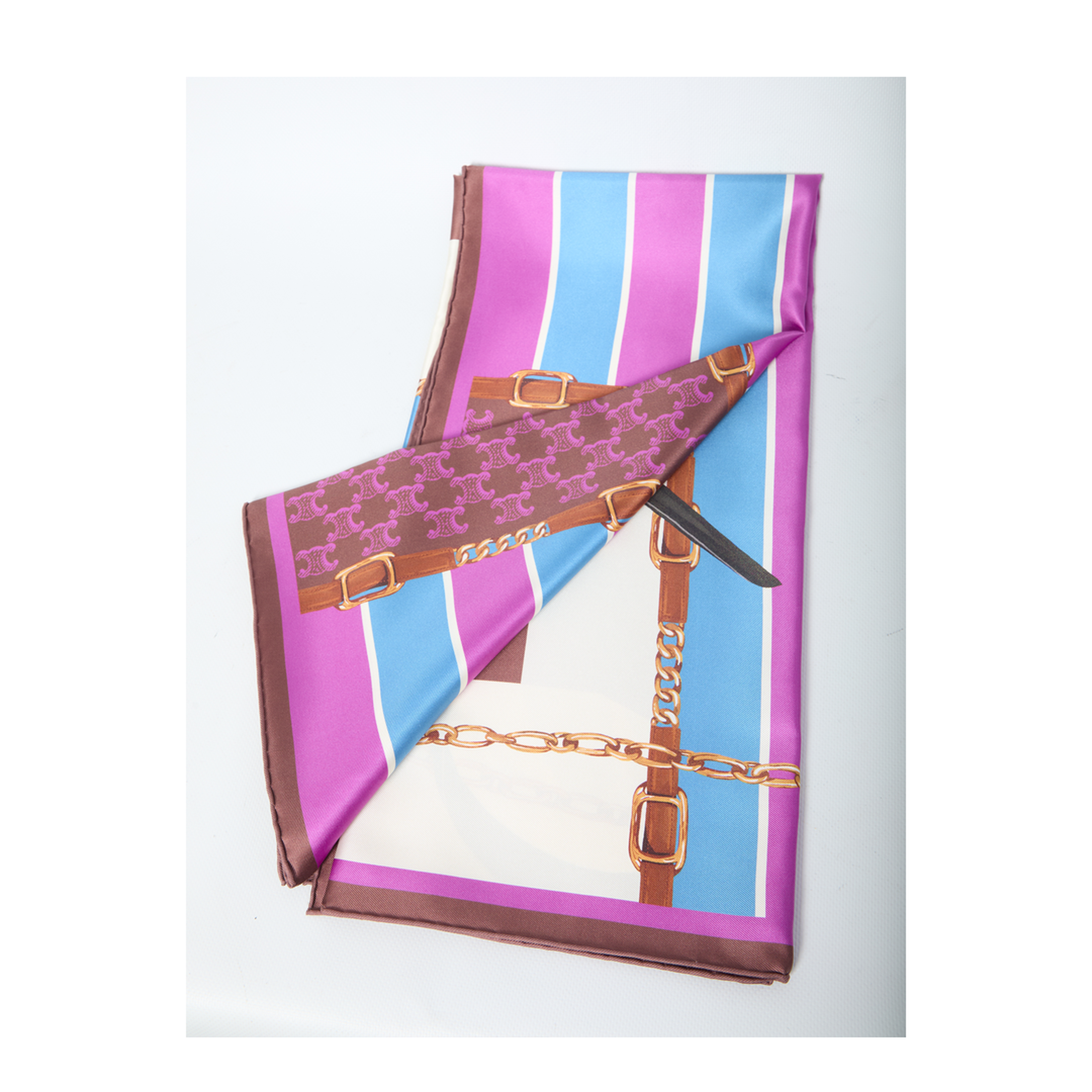 MAYFEYR - Celine - Silk Twill Carr Scarf - 2AW902Q63GGO9