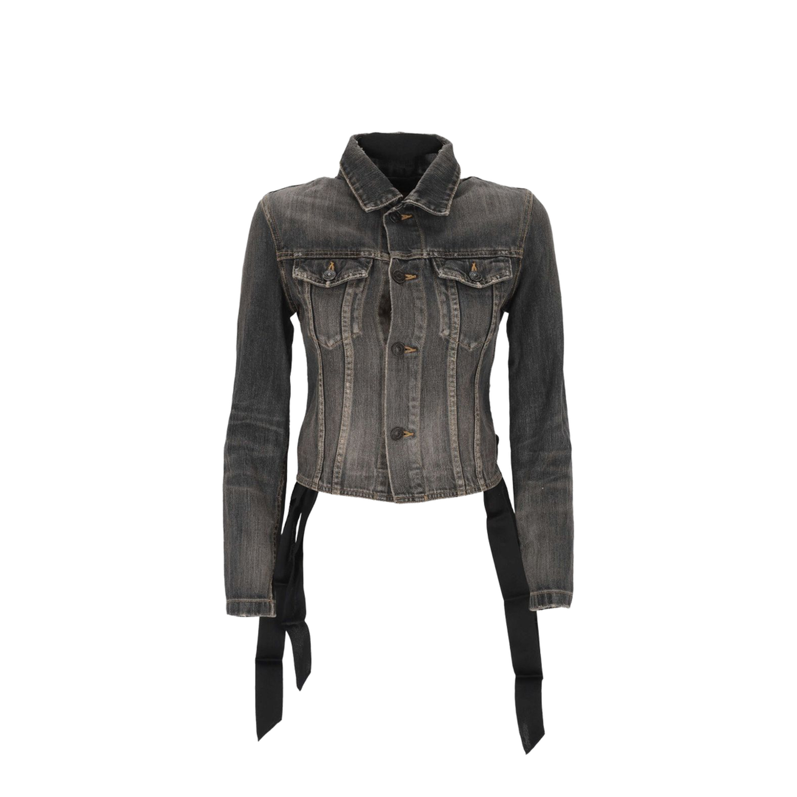 Jacket with Lace in Dark Gray