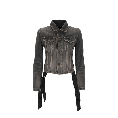 Jacket with Lace in Dark Gray
