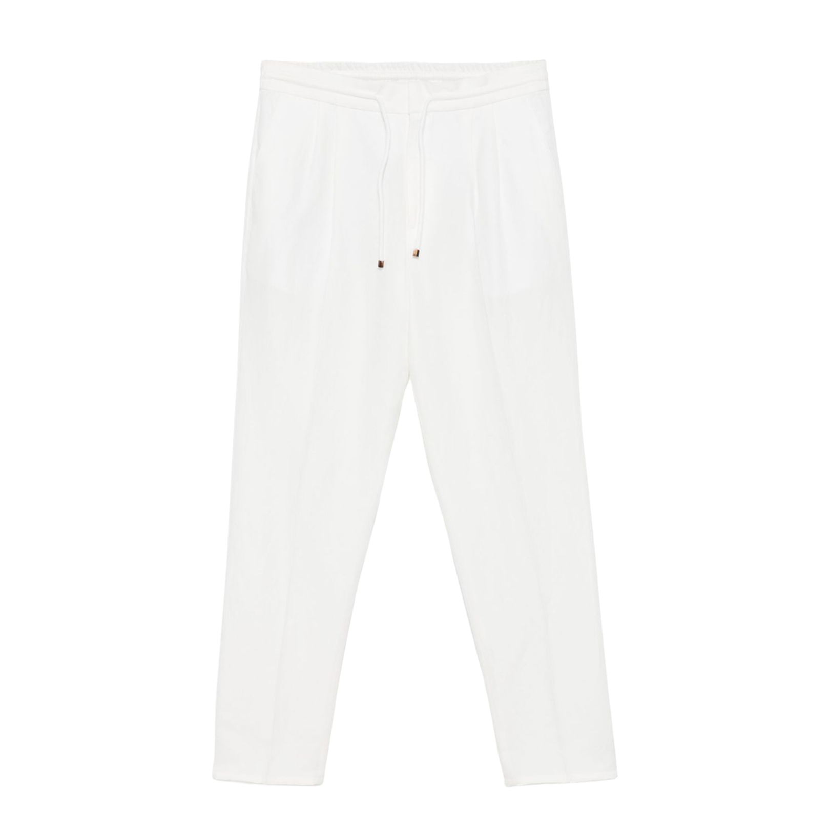 Linen Blend Drawstring Trousers