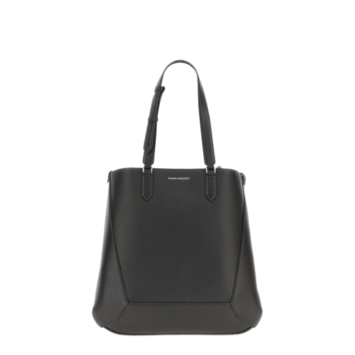 Edge Medium Calf Leather Tote - Black