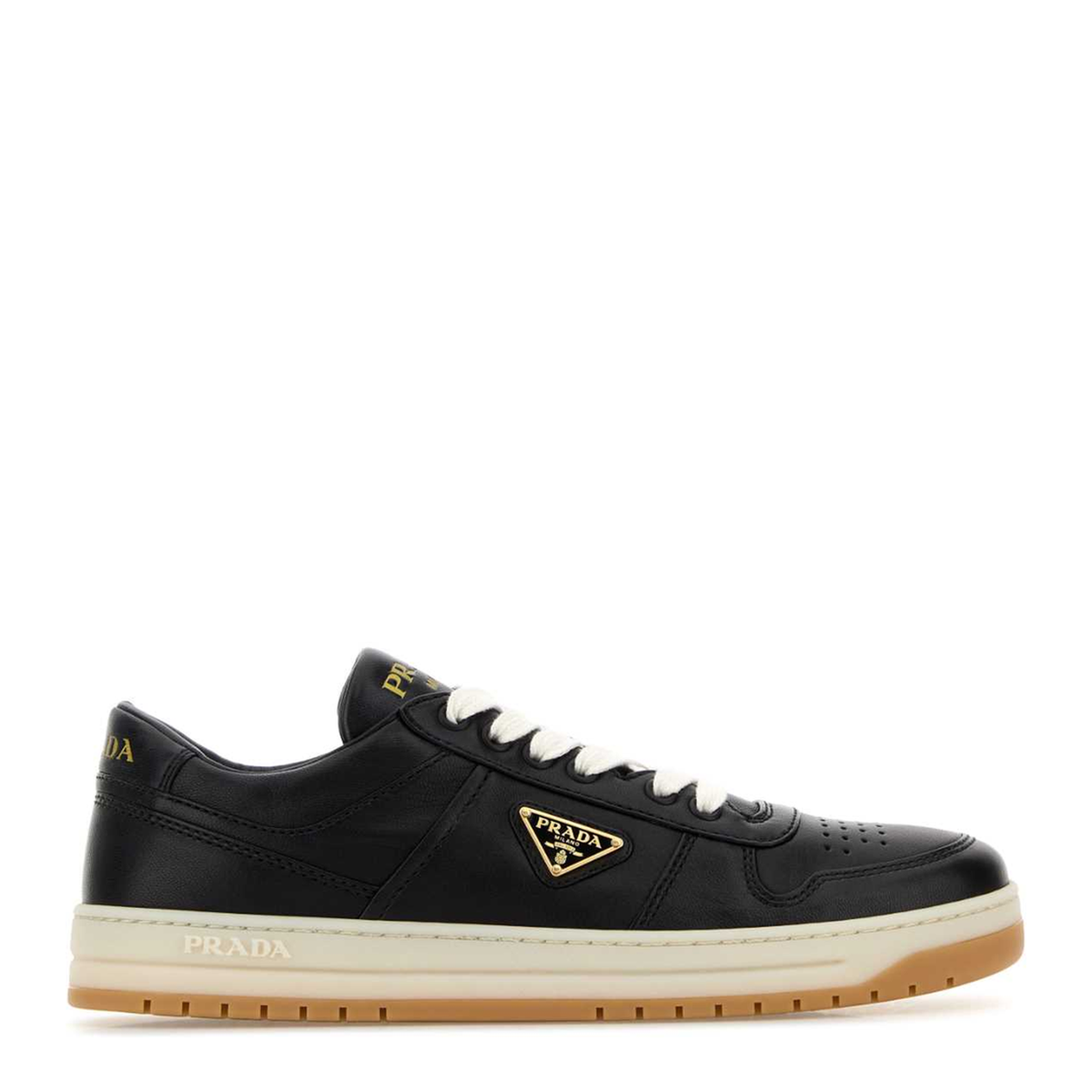 MAYFEYR - Prada - Black Nappa Leather Downtown Sneakers - 1E792MFBE30038F0632