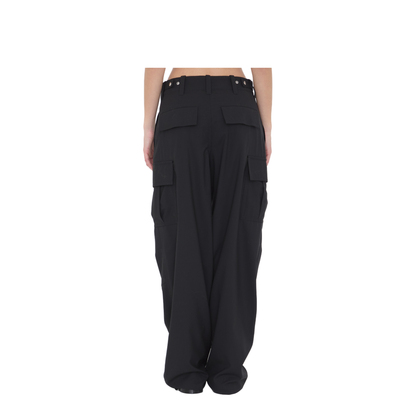 MAYFEYR - Bottega Veneta - Fine Wool Cargo Pants In Black - 845972V4XP01000