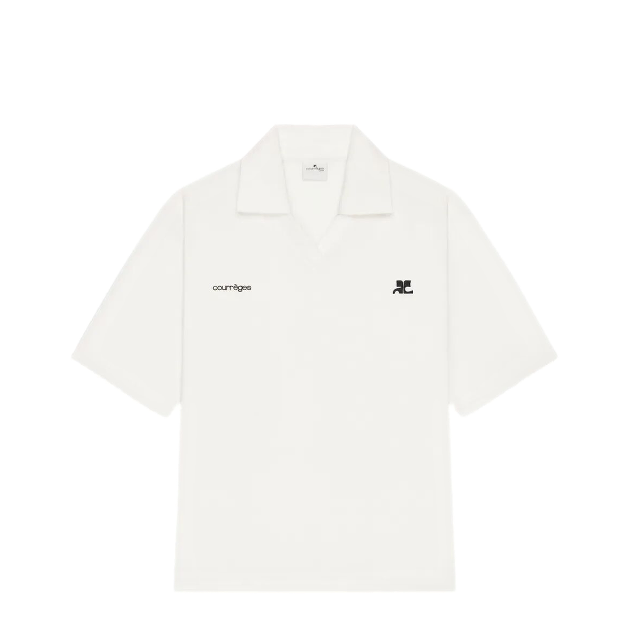 MAYFEYR - Courreges - V Neck Oversized Sports Polo - 126JPO059JS0195B166