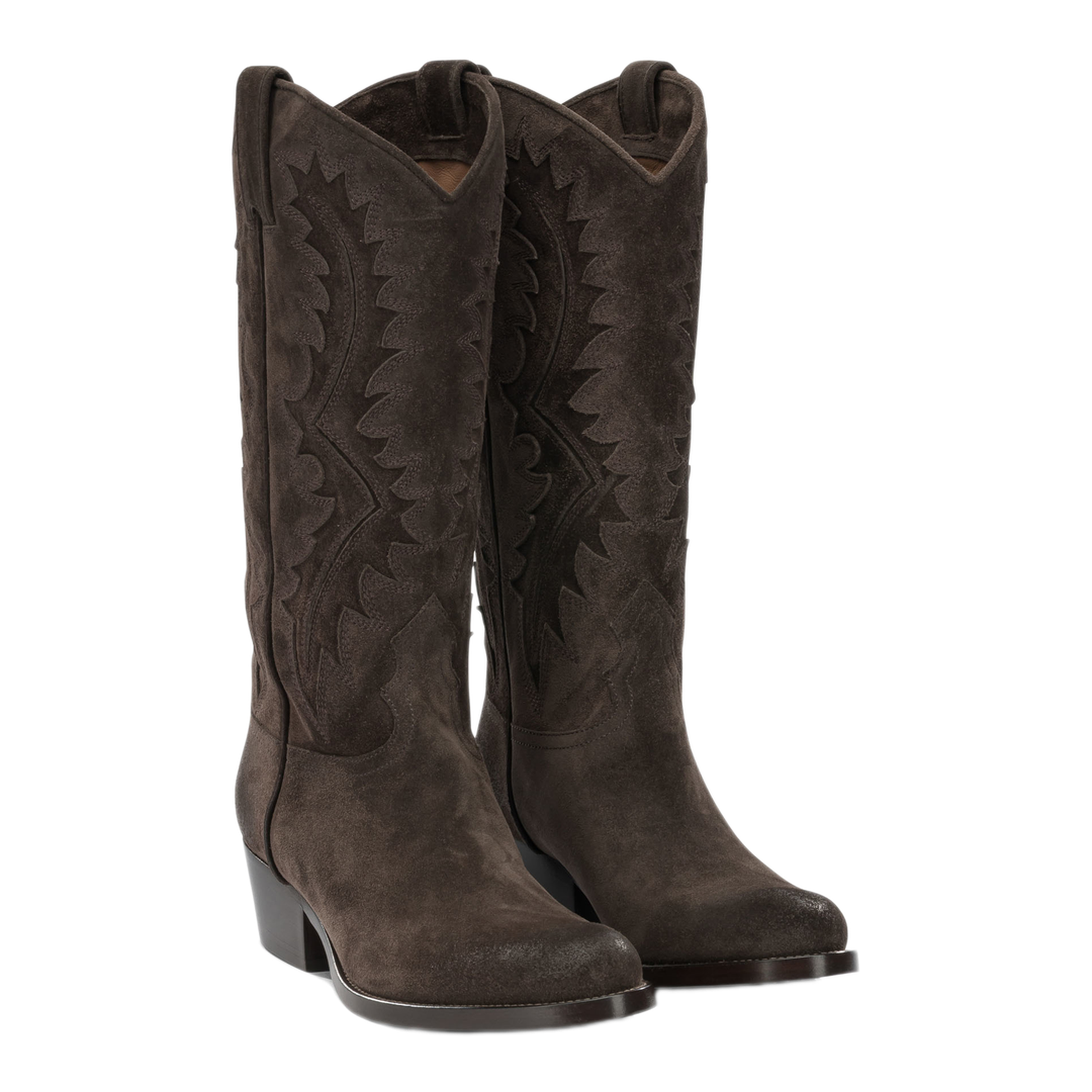 MAYFEYR - Sartore - Leather Cowboy Boots - SR4211VELOURPEPE571