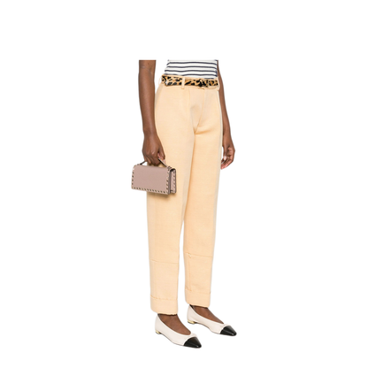 Rockstud Small Grainy Calfskin Shoulder Bag - Light Ivory
