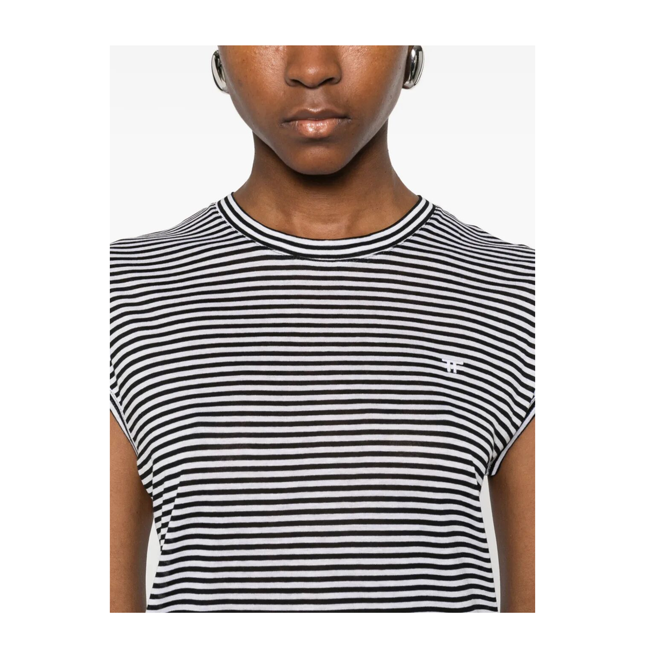 MAYFEYR - Tom Ford - Striped Viscose T-Shirt - TSJ630JEX187NWA