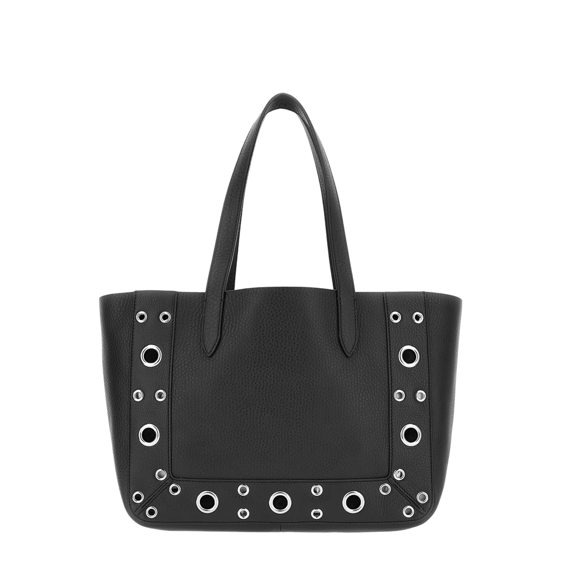 Black Leather Small Nellcôte Shopping Bag