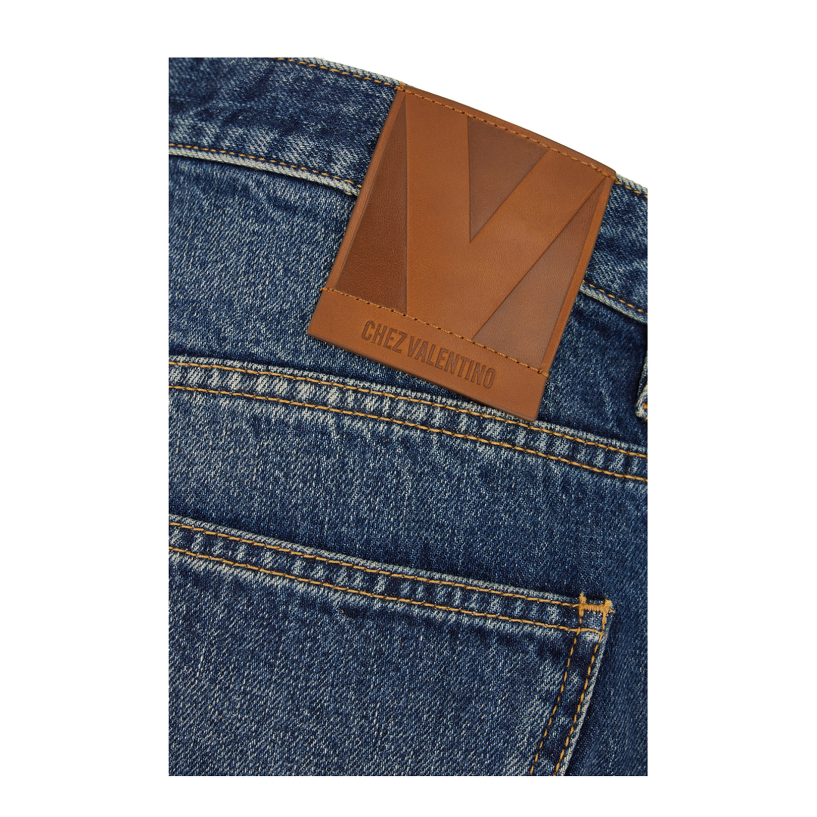 Stonewashed Denim Jeans