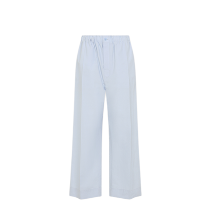 MAYFEYR - CARVEN - Duck Egg Blue Cotton Pull On Trousers - 6261K21191N301