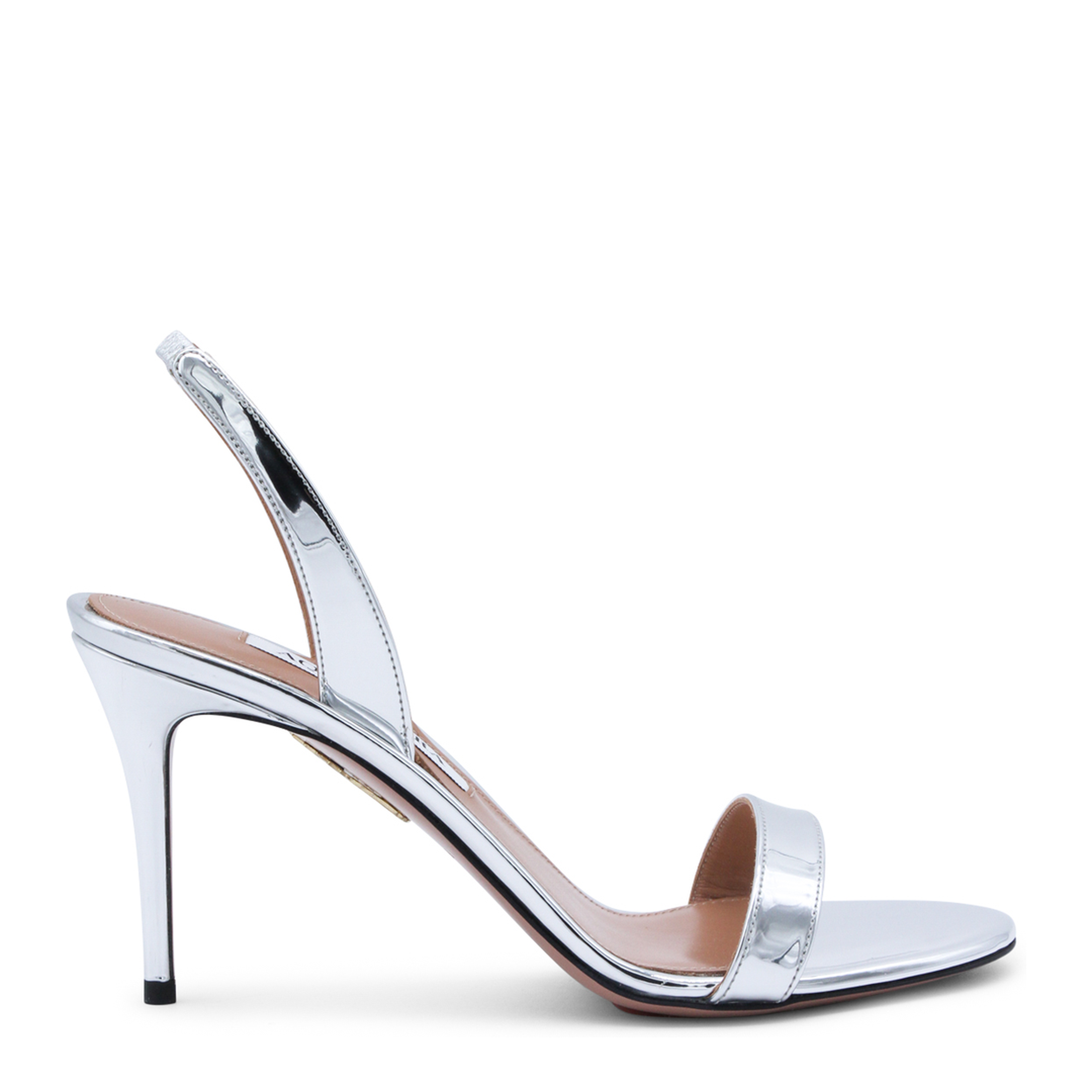 So Nude 85 Silver Sandals