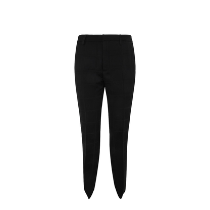 Check Wool Trousers
