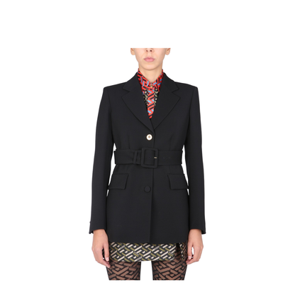 Jacket With Medusa Button