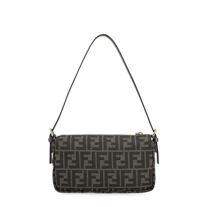 MAYFEYR - Fendi - Zip Top Small Bag In Jacquard Fabric Ff Zucca - 8BS123B17A