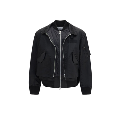 MAYFEYR - Sacai - Cotton Chino And Nylon Twill Double Jacket - 2604039M001