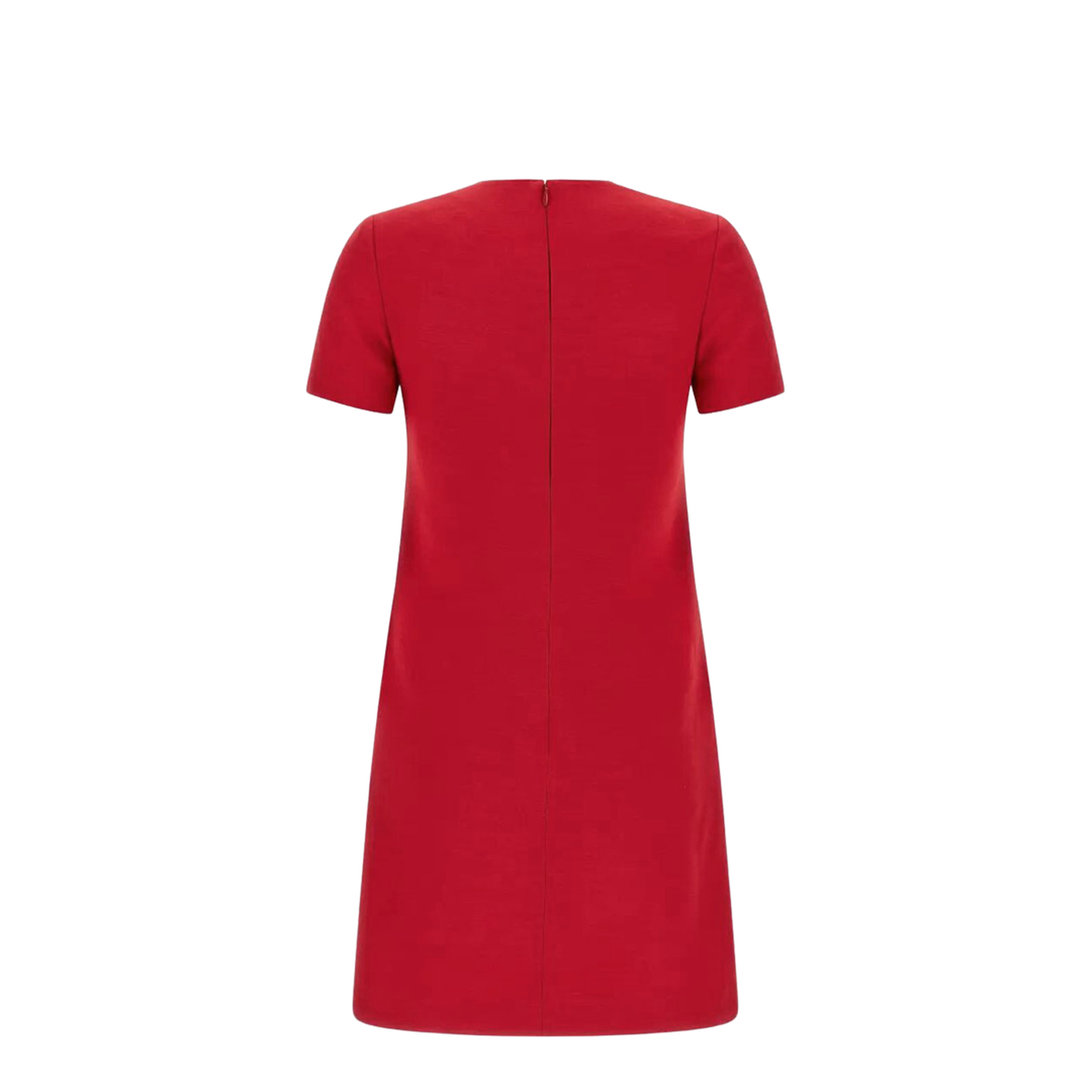 Pocket-Detail and V Logo Mini Dress