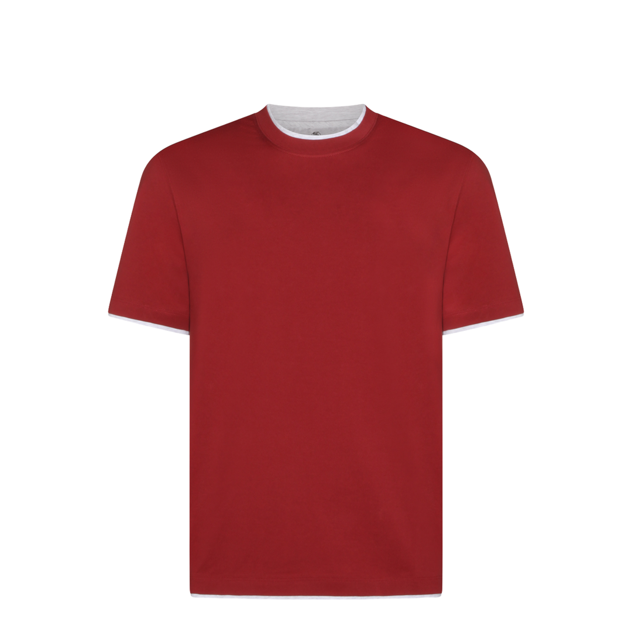 T-Shirt With Faux-Layering