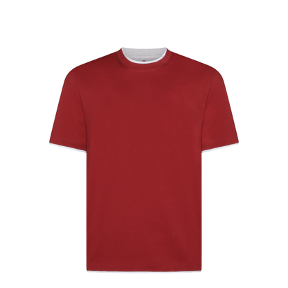 T-Shirt With Faux-Layering