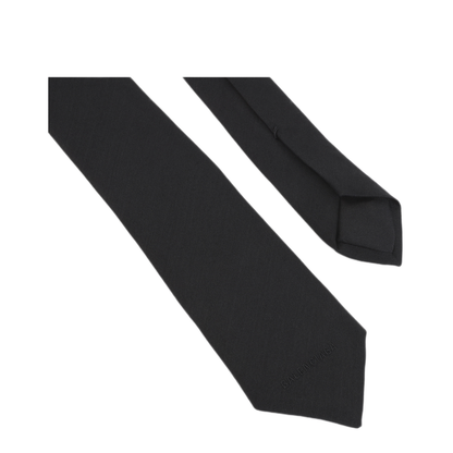 MAYFEYR - Balenciaga - Tie In Black Wool Silk Blend - A0097W4H2B41000