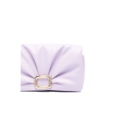 Purple Calf Leather Shoulder Bag