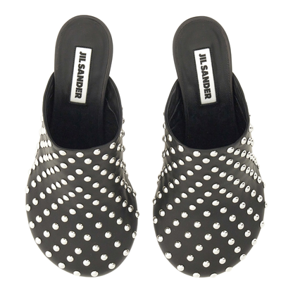 Nappa Leather Mules with Studs