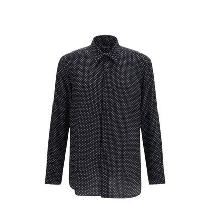 MAYFEYR - Tom Ford - Silk Crape De Chine Polka Dot Shirt - HRN009FMS131