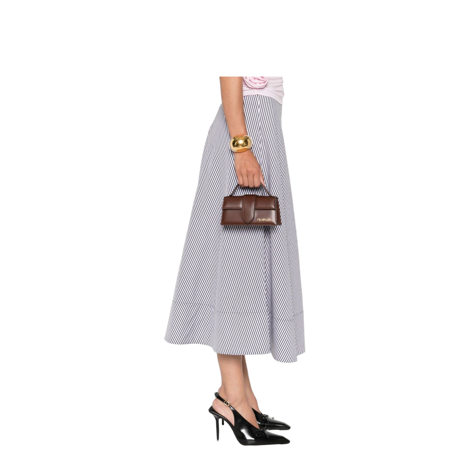 Brown Calf Leather Flap Closure Bag