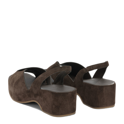MAYFEYR - Del Carlo - Brown Suede Sandals - 11730HORUSSOFTYCAFFE