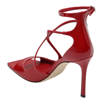 MAYFEYR - Jimmy Choo - Azia Sandals In Red Patent Leather - AZIA95PAT061903