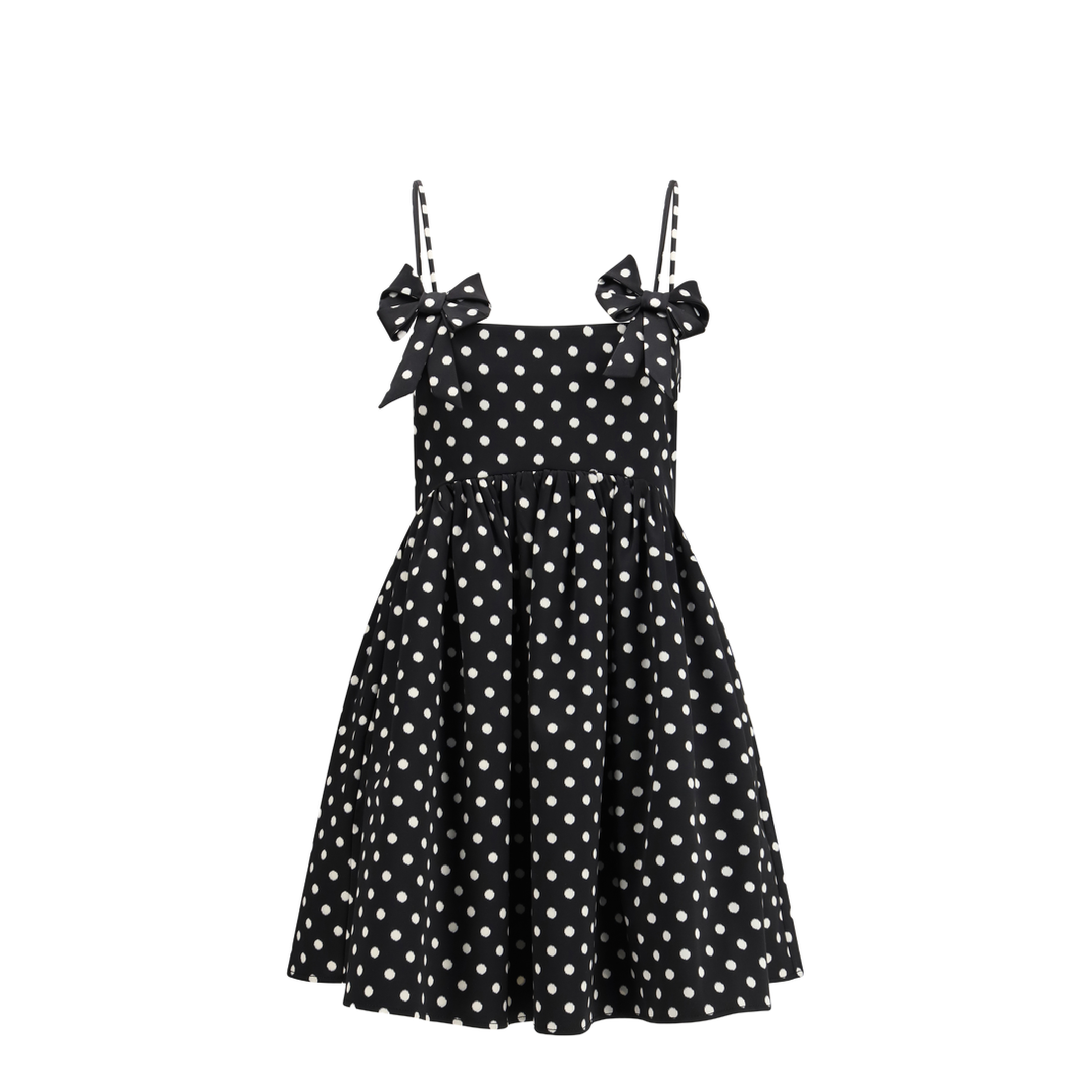 MAYFEYR - Ganni - Polka-Dot Satin Mini Dress - A1030193