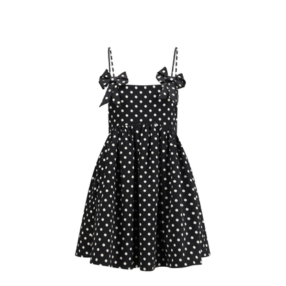MAYFEYR - Ganni - Polka-Dot Satin Mini Dress - A1030193