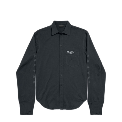 MAYFEYR - Balenciaga - Main Character Artwork Long-Sleeved Jersey Polo Shirt - 850260TTVB91083