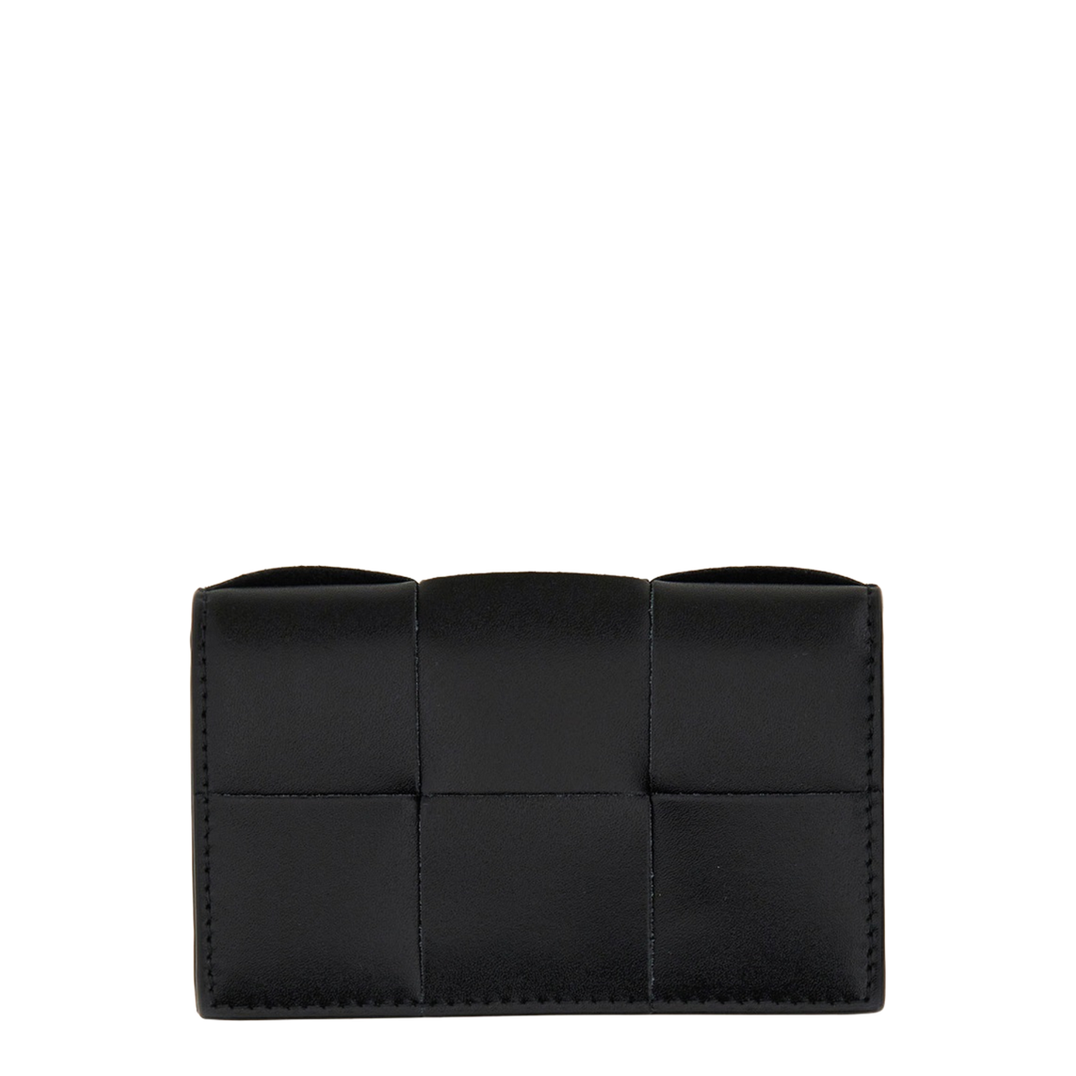 Black Leather Business Card Holder