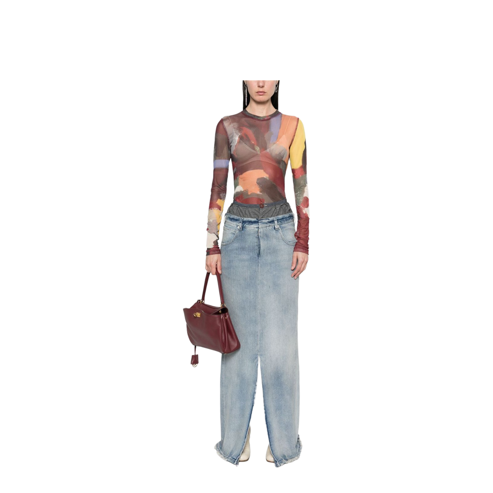 Anonymity of the Lining Denim Skirt