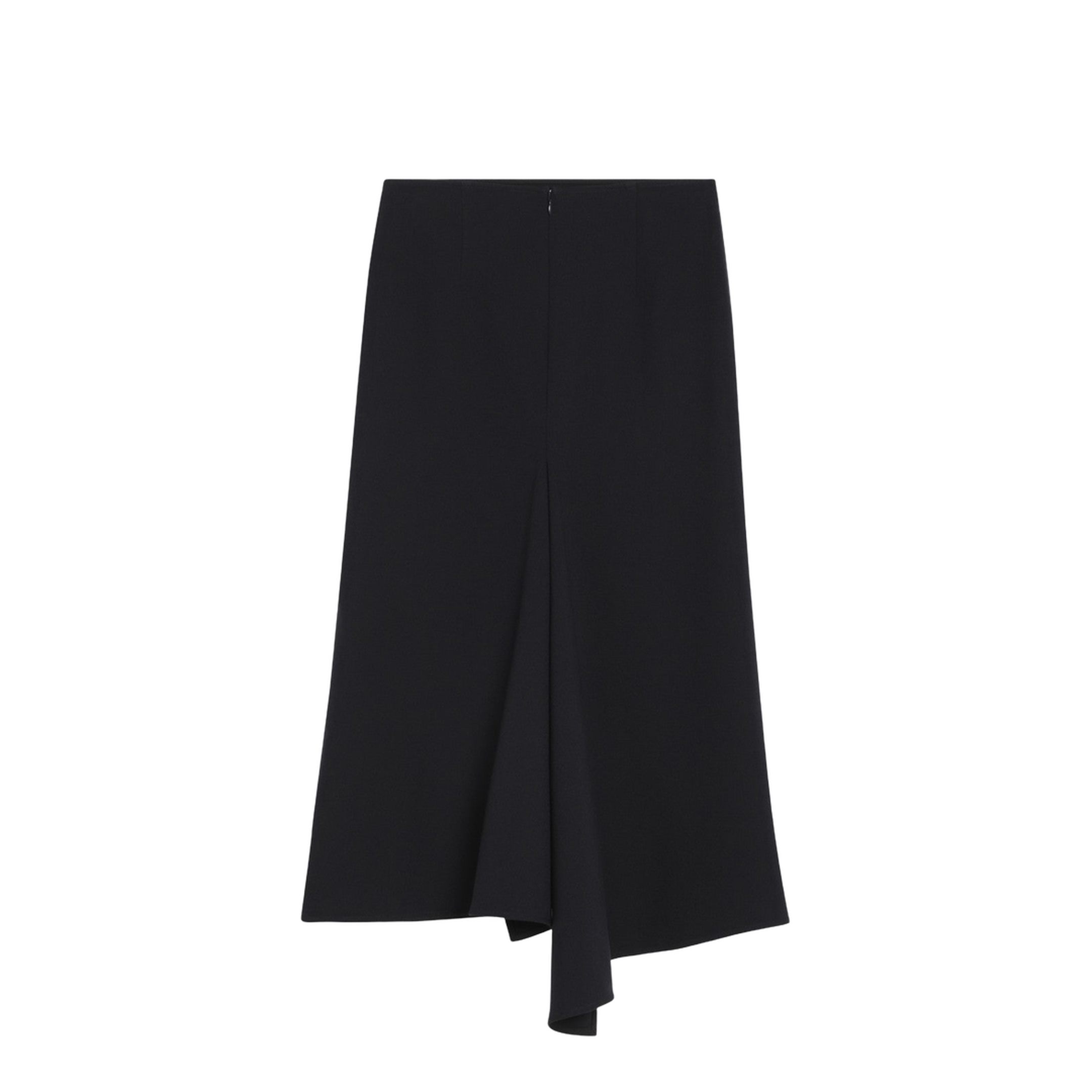 Navy Blue Skirt in Wool Blend