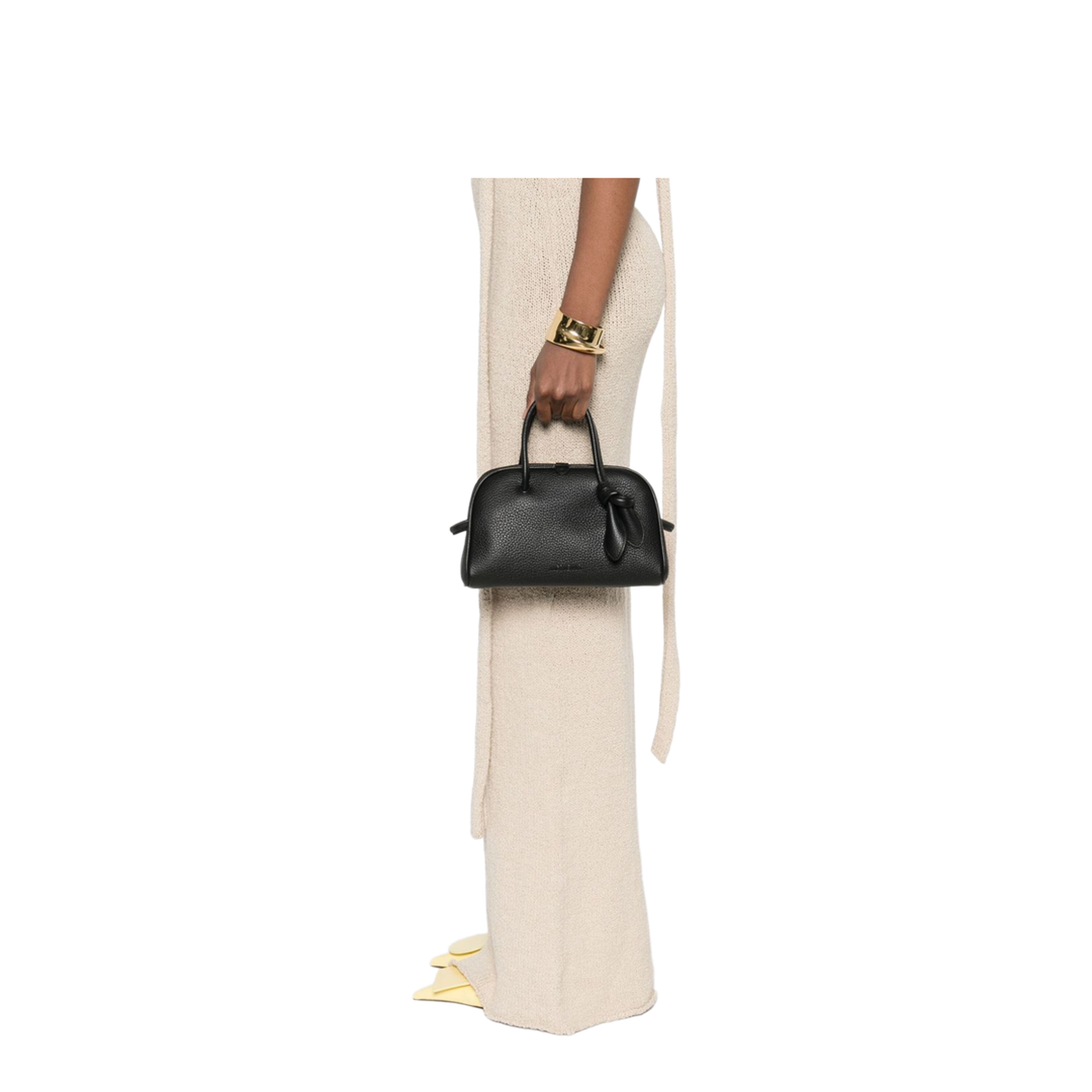 Le Petit Turismo Grained Calfskin Bowling Bag - Black
