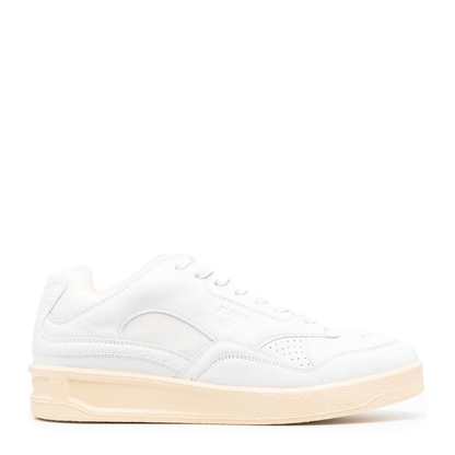 Panelled Low-Top Leather Sneakers