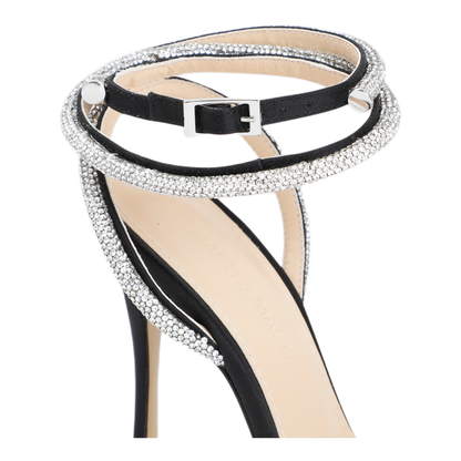 MAYFEYR - MACH & MACH - Black Double Bow Sandal - FW200235BLACK