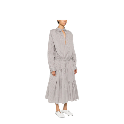 MAYFEYR - Dries Van Noten - Striped Silk-Blend Long Dress - 0110503132