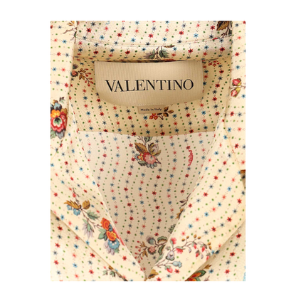 Bowling Shirt Satin Papier Floral