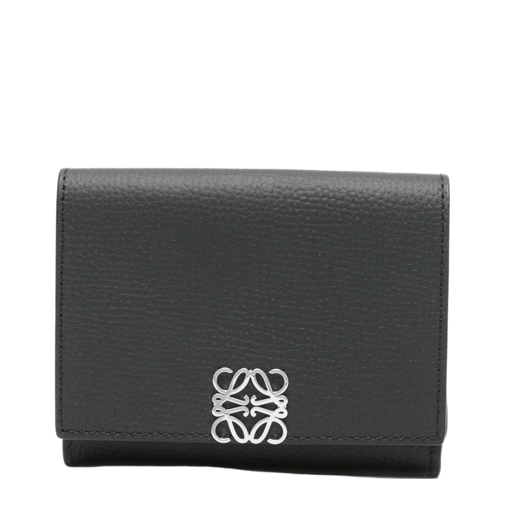 Anagram Trifold Leather Wallet In Multi