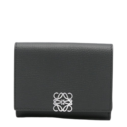 Anagram Trifold Leather Wallet In Multi