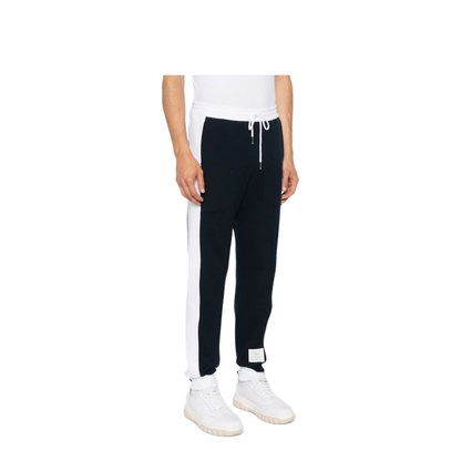 MAYFEYR - Thom Browne - Sweatpants With Engineered 4 Bar In Solid Classic Loopback Jersey - MJQ213A03037415