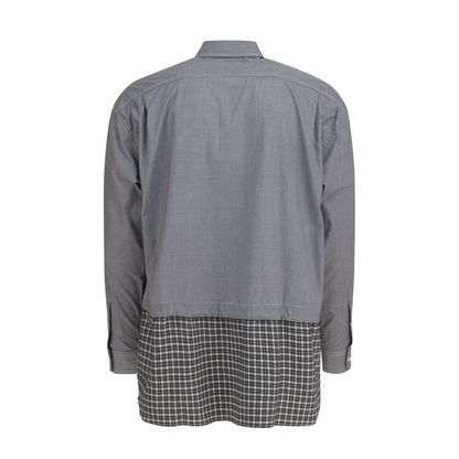 MAYFEYR - Comme Des Garçons Homme - Cotton Inset Shirt - HPB019W251WHITEBLACK
